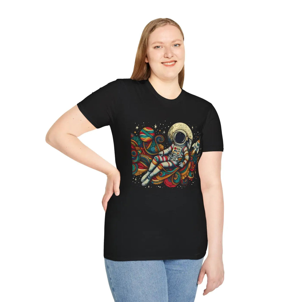 Galactic Cosmos Unisex Softstyle Tee - Ring-Spun Cotton - DipaliZ