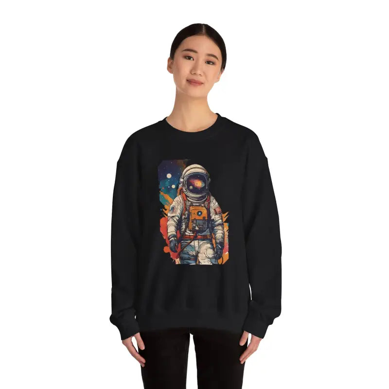Astronaut Crewneck Sweatshirt - Unisex Heavy Blend Space - DipaliZ