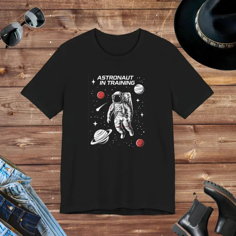 Space Unisex Jersey Tee - Blast Off Astronaut Design - DipaliZ