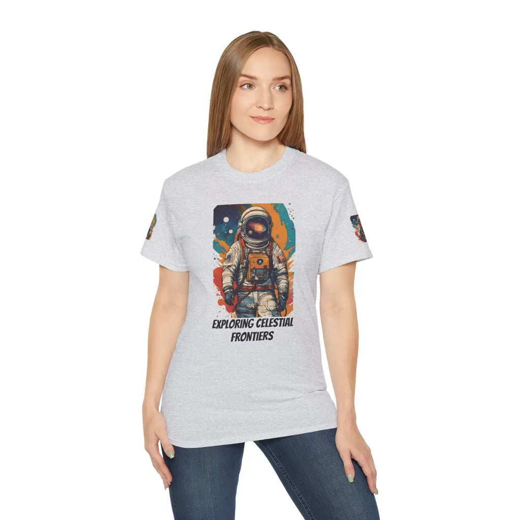 Astronaut T-Shirt - Vibrant Paint Splash Design - DipaliZ