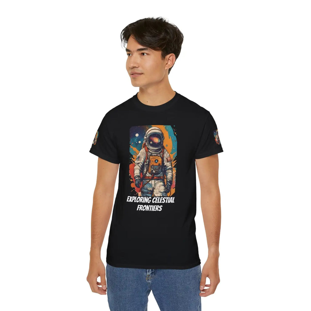 Astronaut T-Shirt - Vibrant Paint Splash Design - DipaliZ