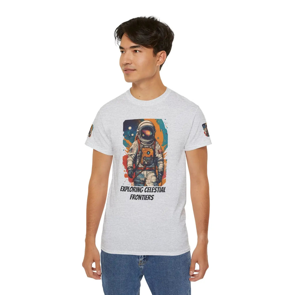 Astronaut T-Shirt - Vibrant Paint Splash Design - DipaliZ