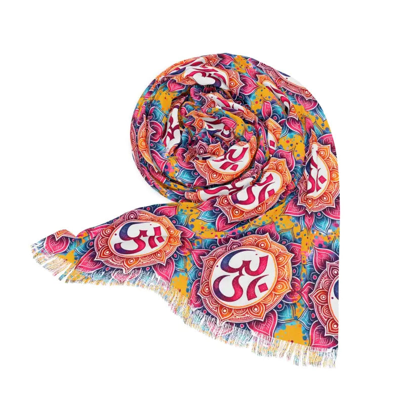 Dynamic Aum Pattern Scarf - Fashion Essential for Women - DipaliZ