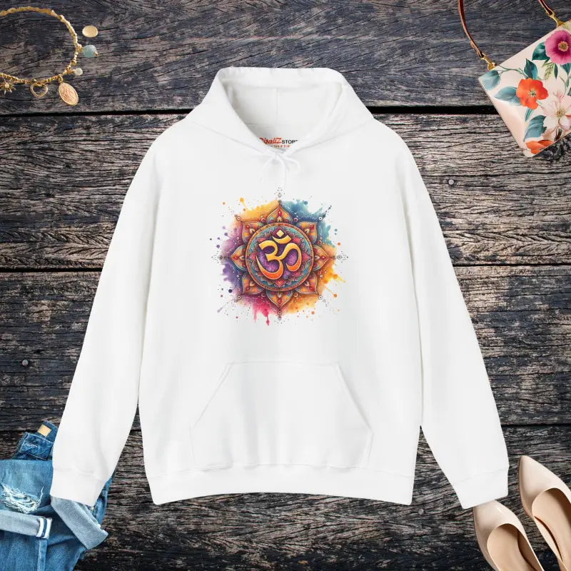 Aum Hooded Sweatshirt - Spiritual Hinduism Vibe - DipaliZ