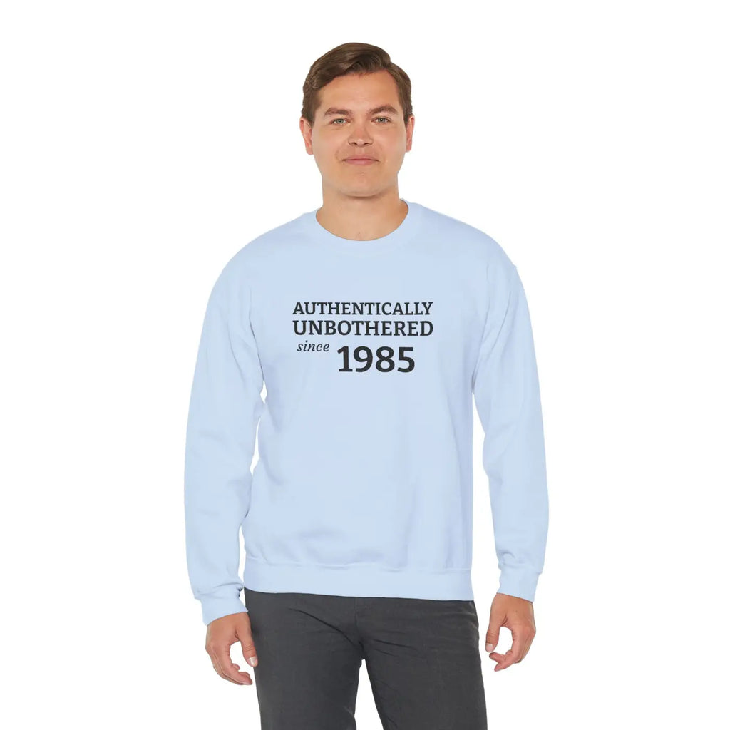 Authentically Unbothered Crewneck - Cotton-Poly Blend - DipaliZ