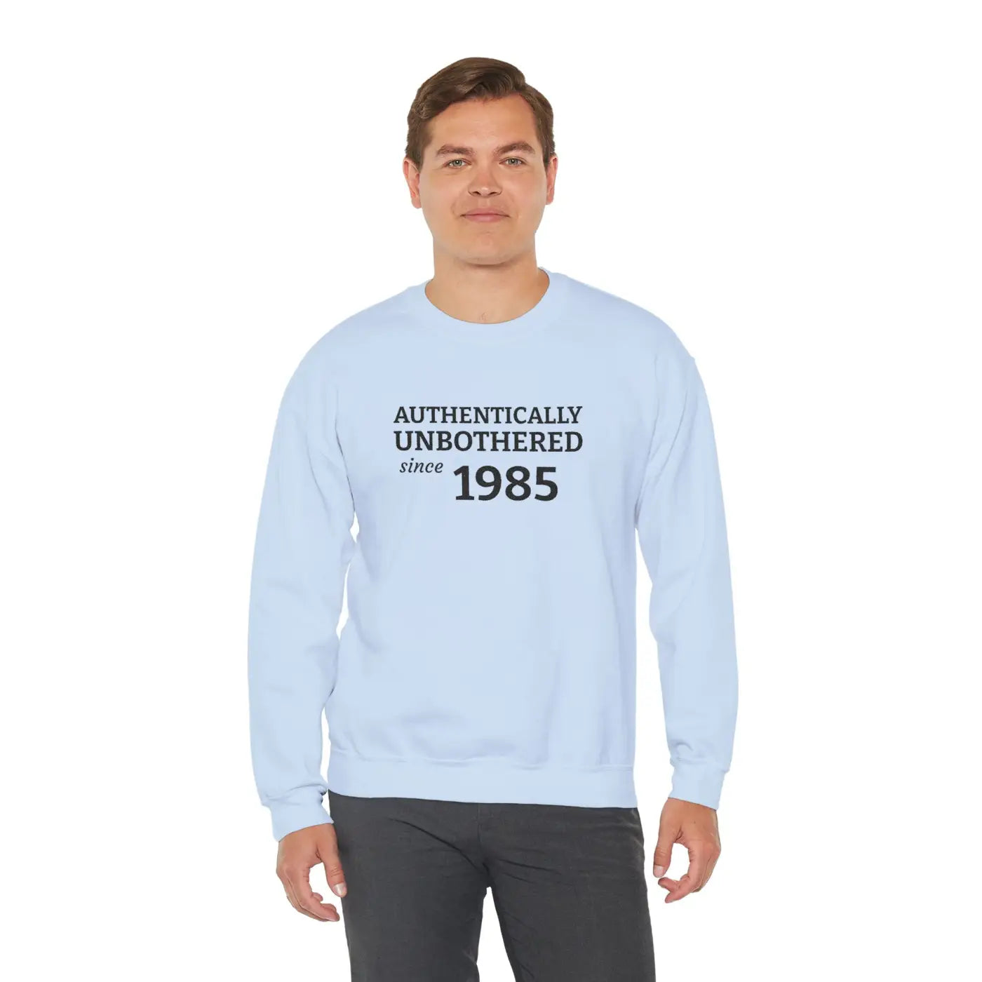 Authentically Unbothered Crewneck - Cotton-Poly Blend - DipaliZ
