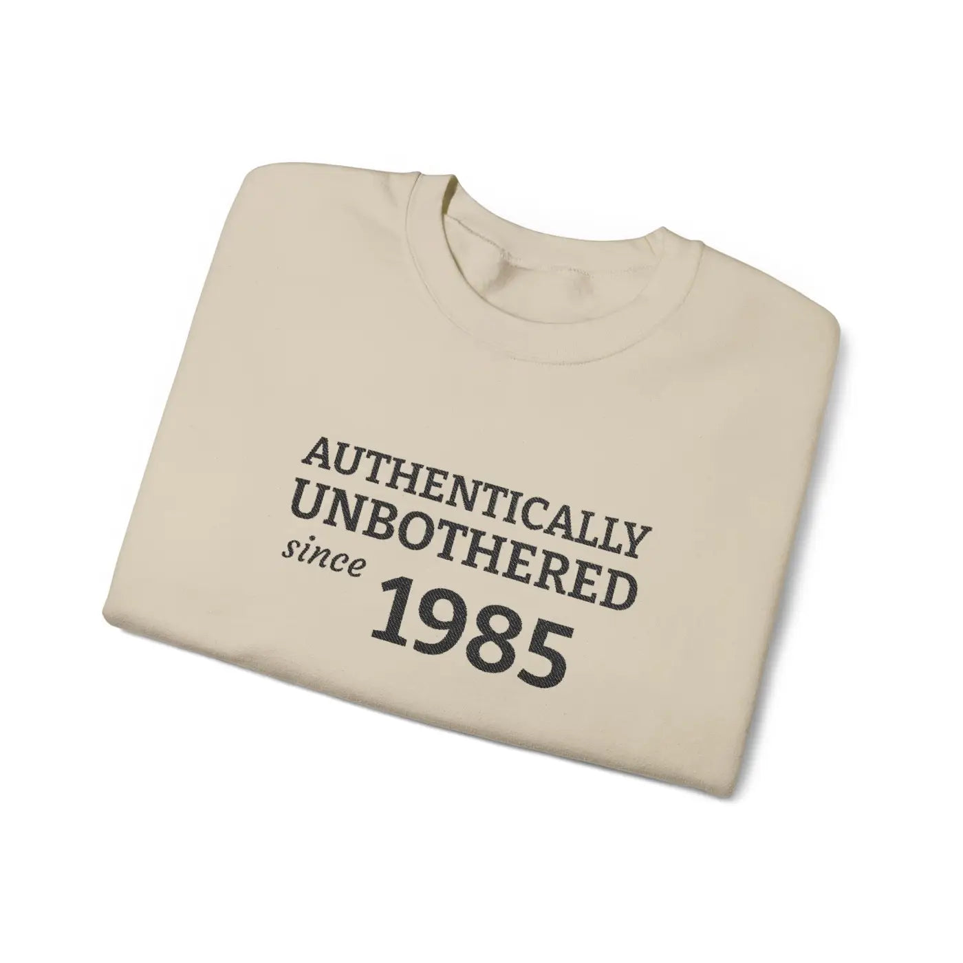 Authentically Unbothered Crewneck - Cotton-Poly Blend - DipaliZ