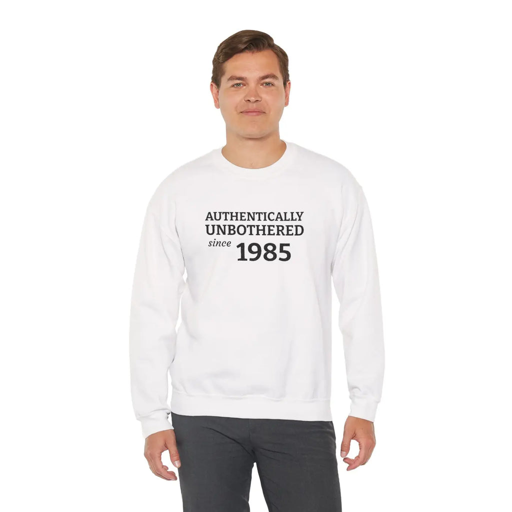 Authentically Unbothered Crewneck - Cotton-Poly Blend - DipaliZ