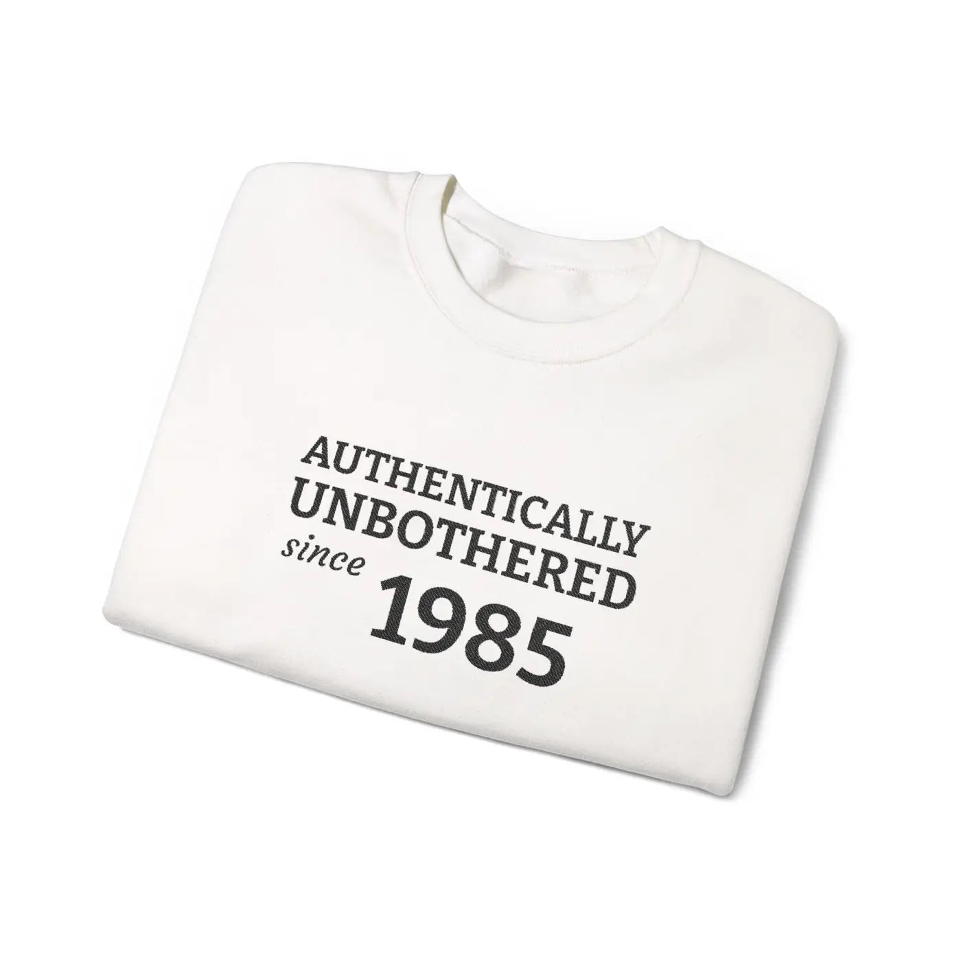 Authentically Unbothered Crewneck - Cotton-Poly Blend - DipaliZ