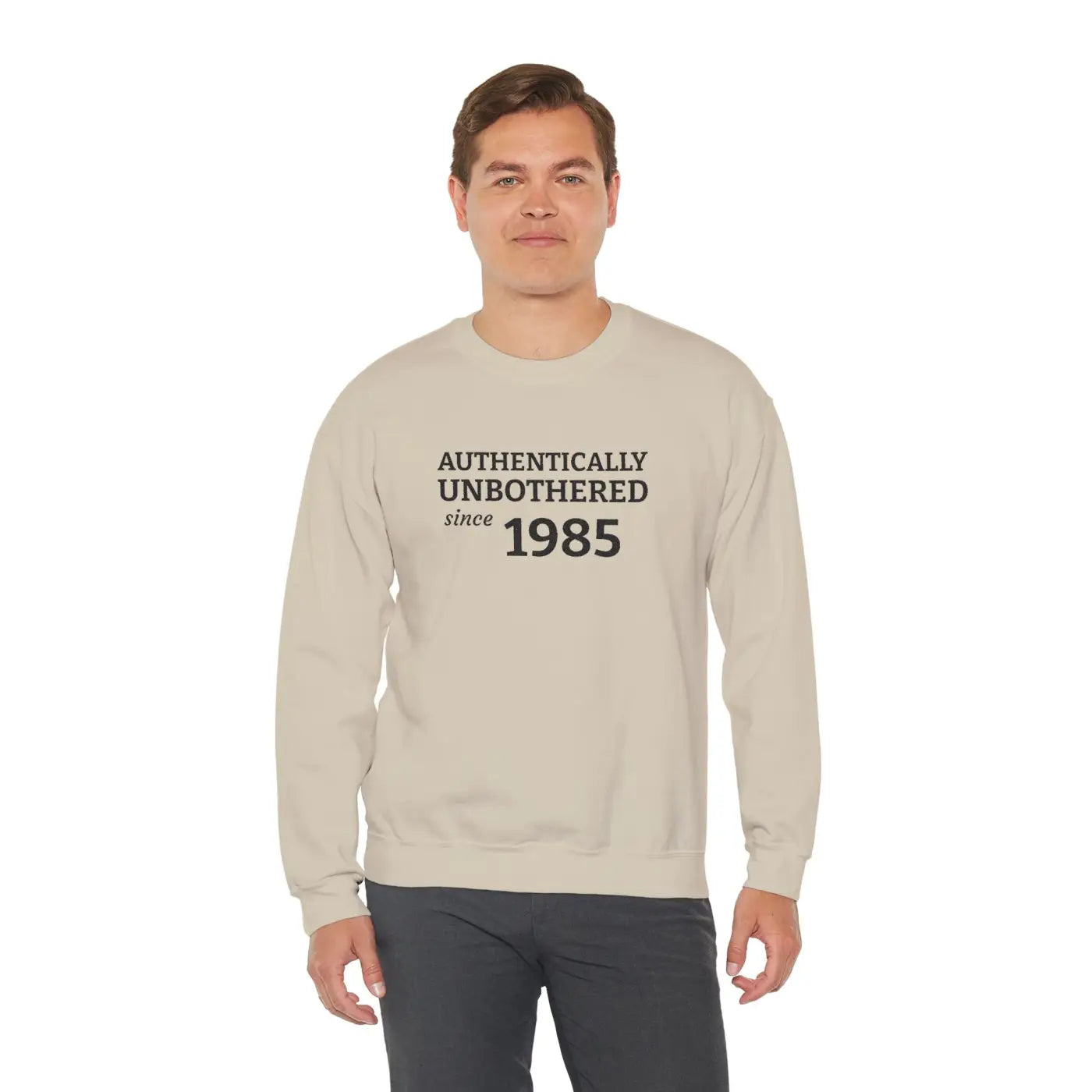 Authentically Unbothered Crewneck - Cotton-Poly Blend - DipaliZ