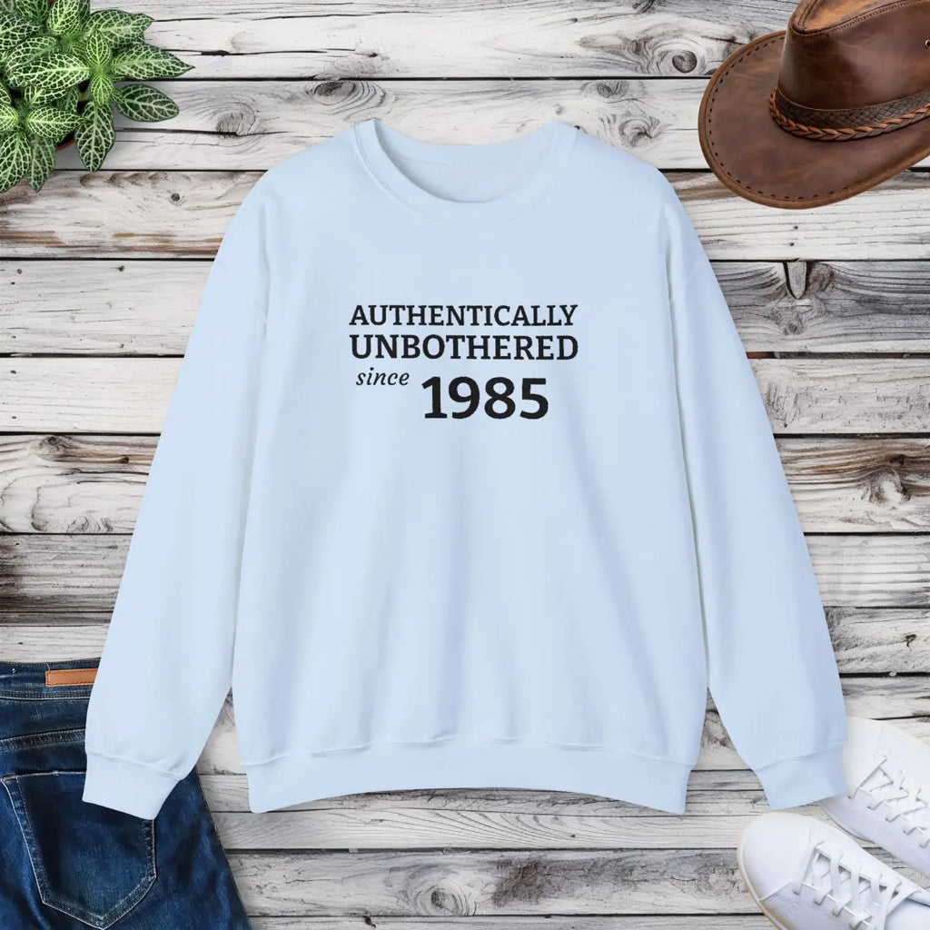 Authentically Unbothered Crewneck - Cotton-Poly Blend - DipaliZ