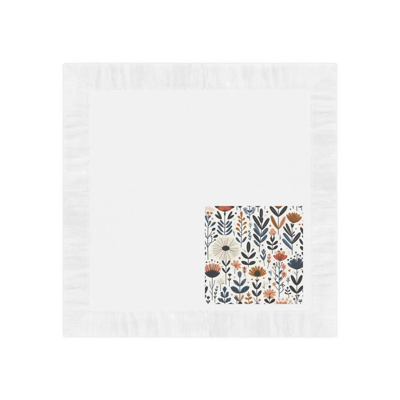 Vibrant Autumn Paper Napkins - Coined Edge Borders - DipaliZ
