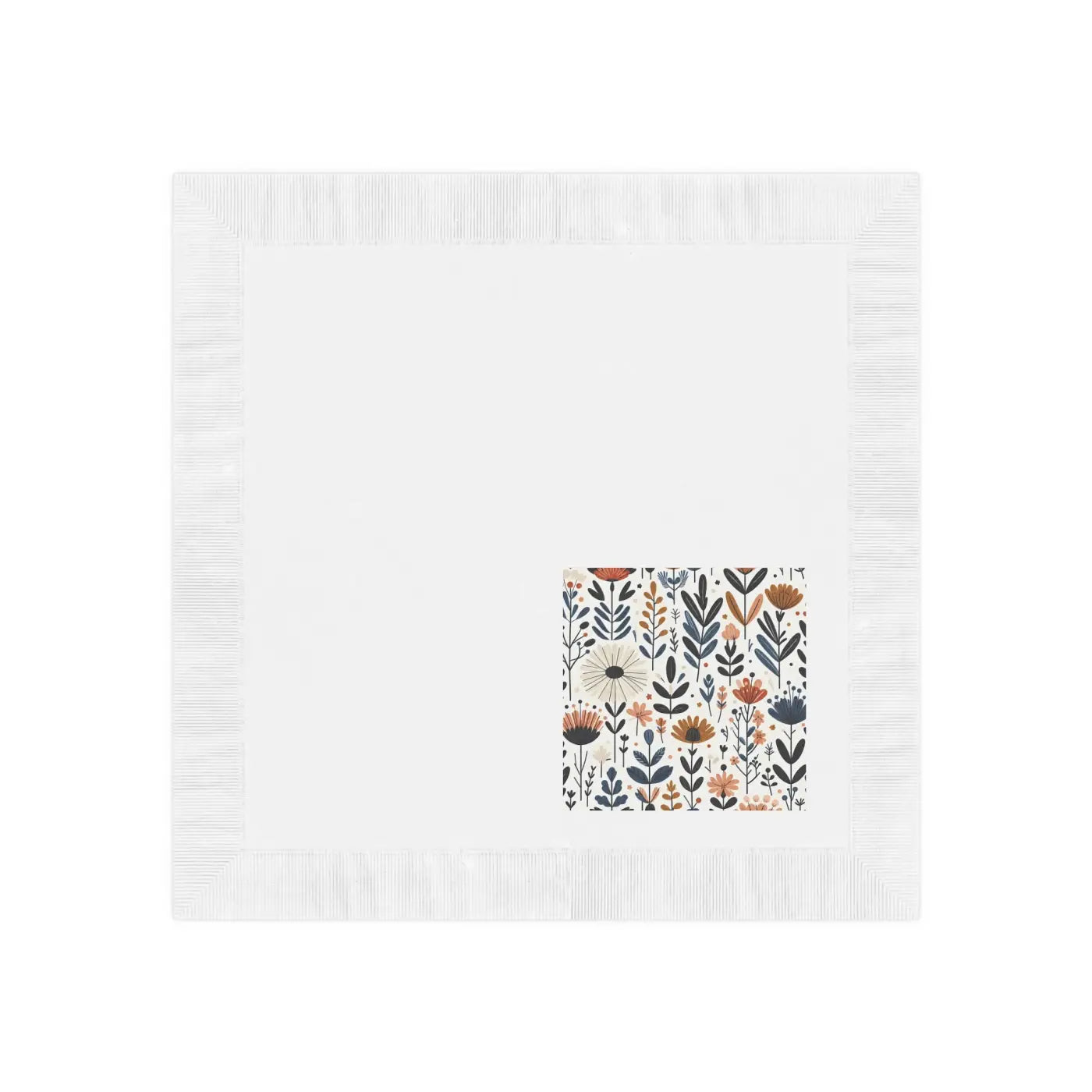 Vibrant Autumn Paper Napkins - Coined Edge Borders - DipaliZ