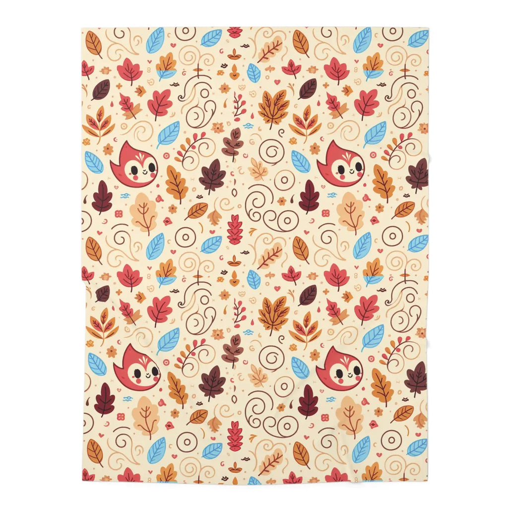 Autumn Leaves Baby Swaddle Blanket - Cozy Fall Comfort - DipaliZ