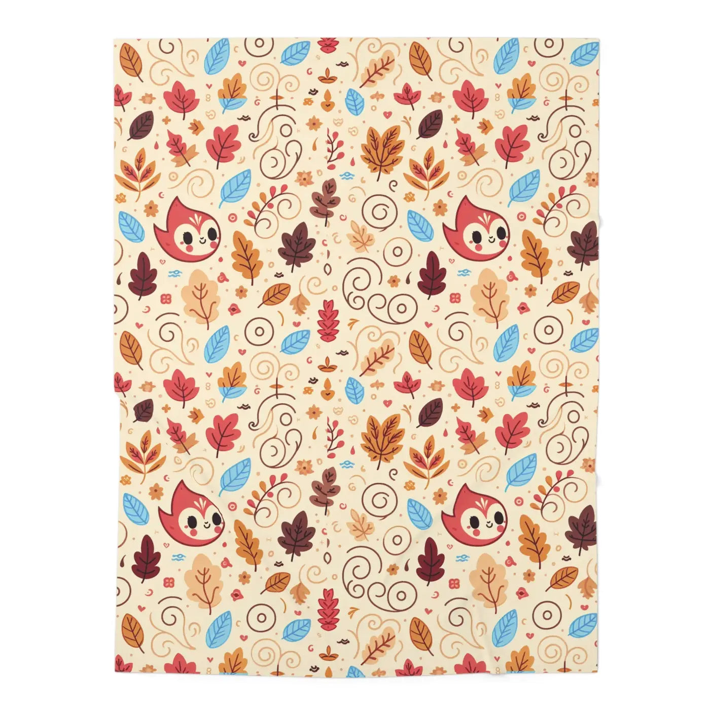Autumn Leaves Baby Swaddle Blanket - Cozy Fall Comfort - DipaliZ