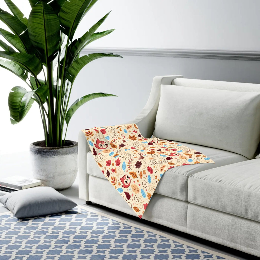 Autumn Leaves Baby Swaddle Blanket - Cozy Fall Comfort - DipaliZ