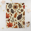 Autumn Leaves Fleece Baby Blanket - Soft and Cozy - DipaliZ