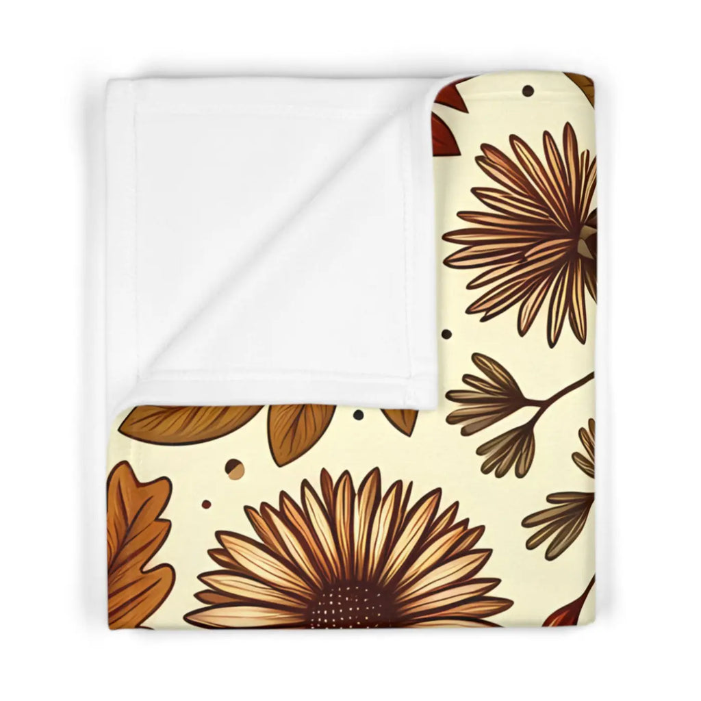 Autumn Leaves Fleece Baby Blanket - Soft and Cozy - DipaliZ