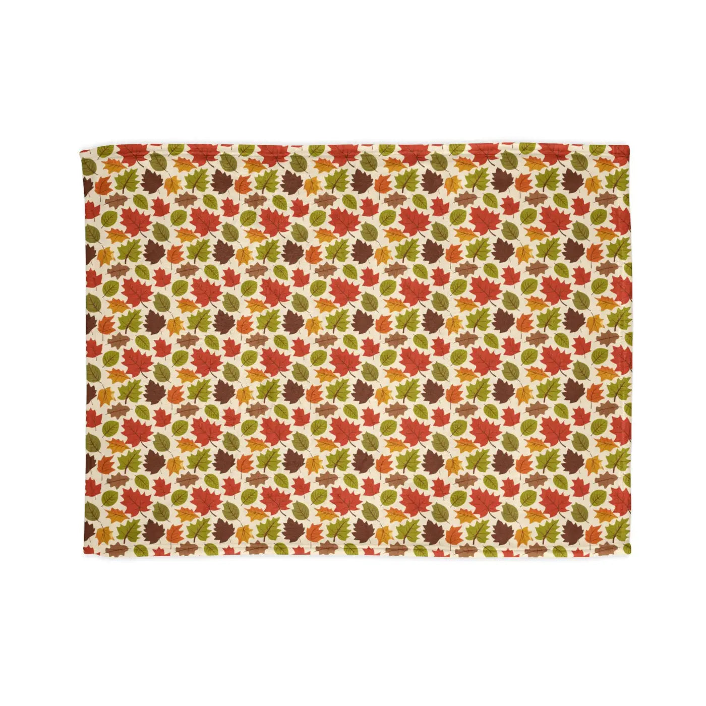 Cozy Minky Blanket - Autumn Leaves Design - DipaliZ