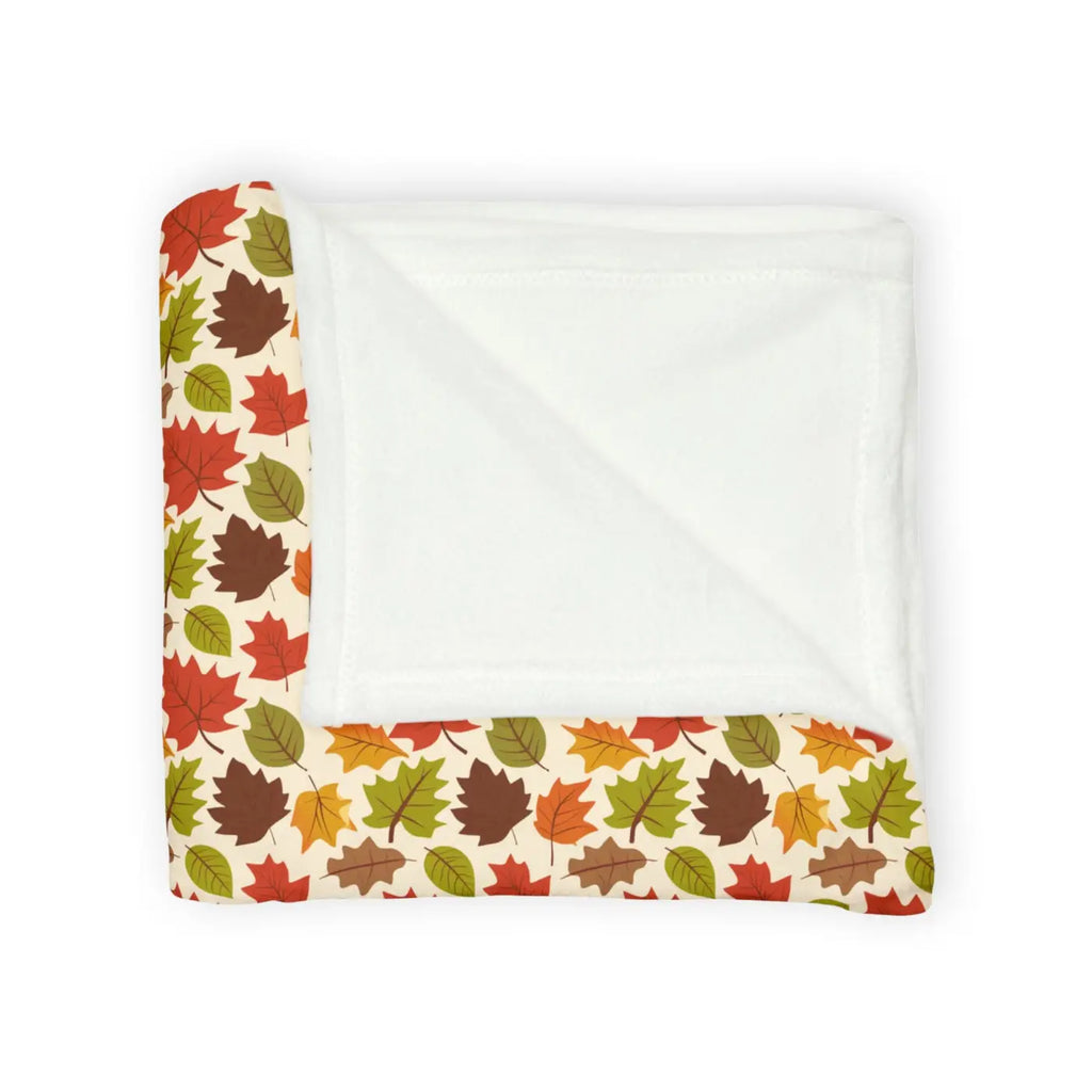 Cozy Minky Blanket - Autumn Leaves Design - DipaliZ