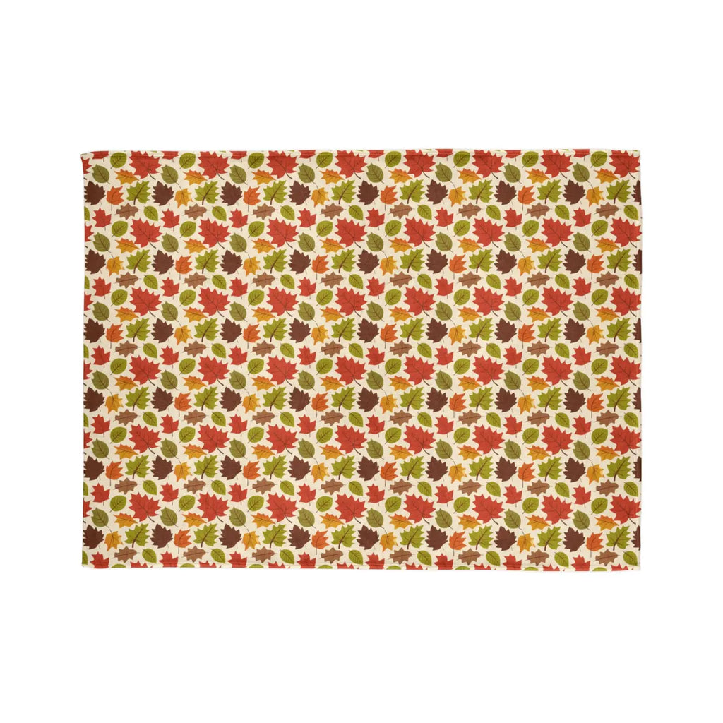 Cozy Minky Blanket - Autumn Leaves Design - DipaliZ