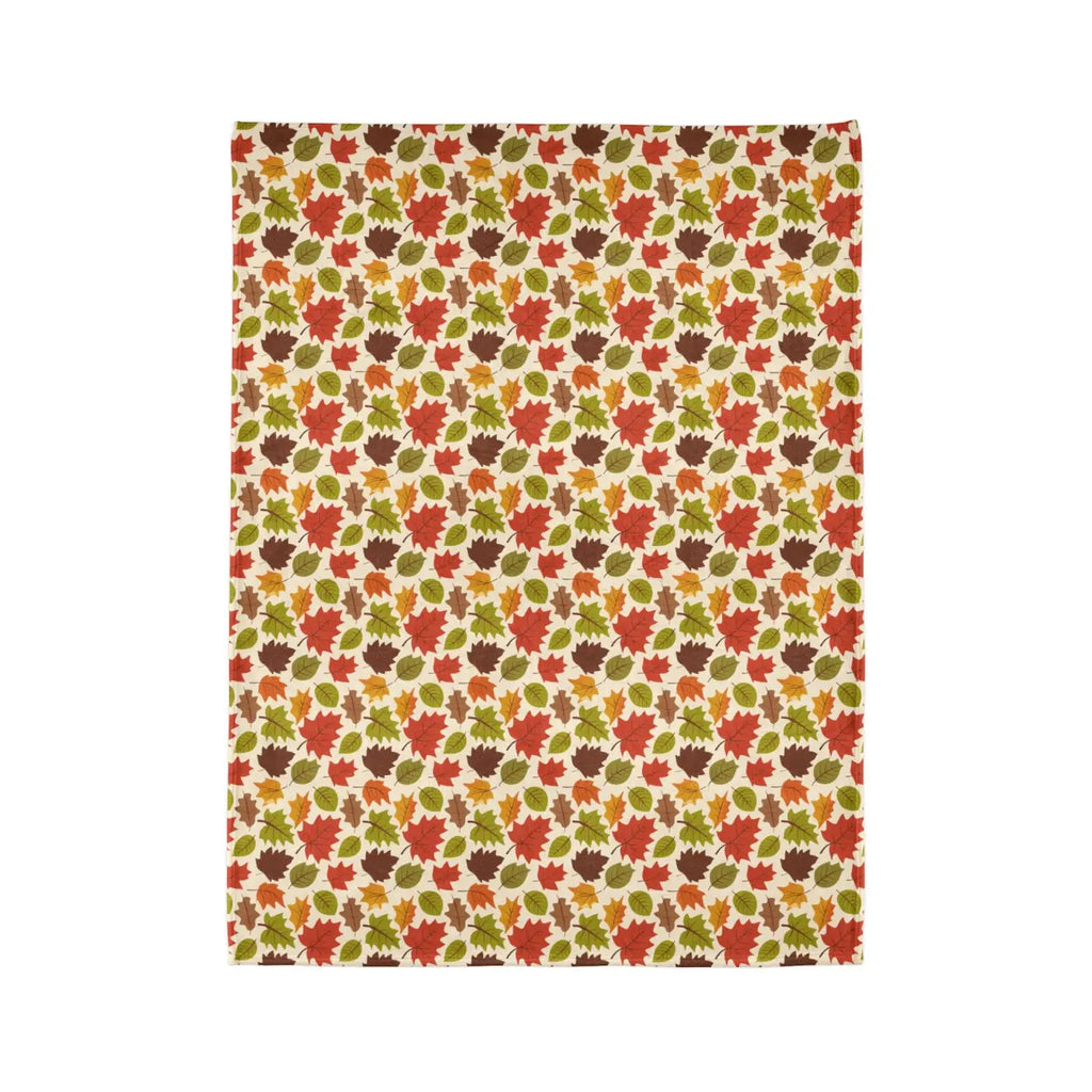 Cozy Minky Blanket - Autumn Leaves Design - DipaliZ