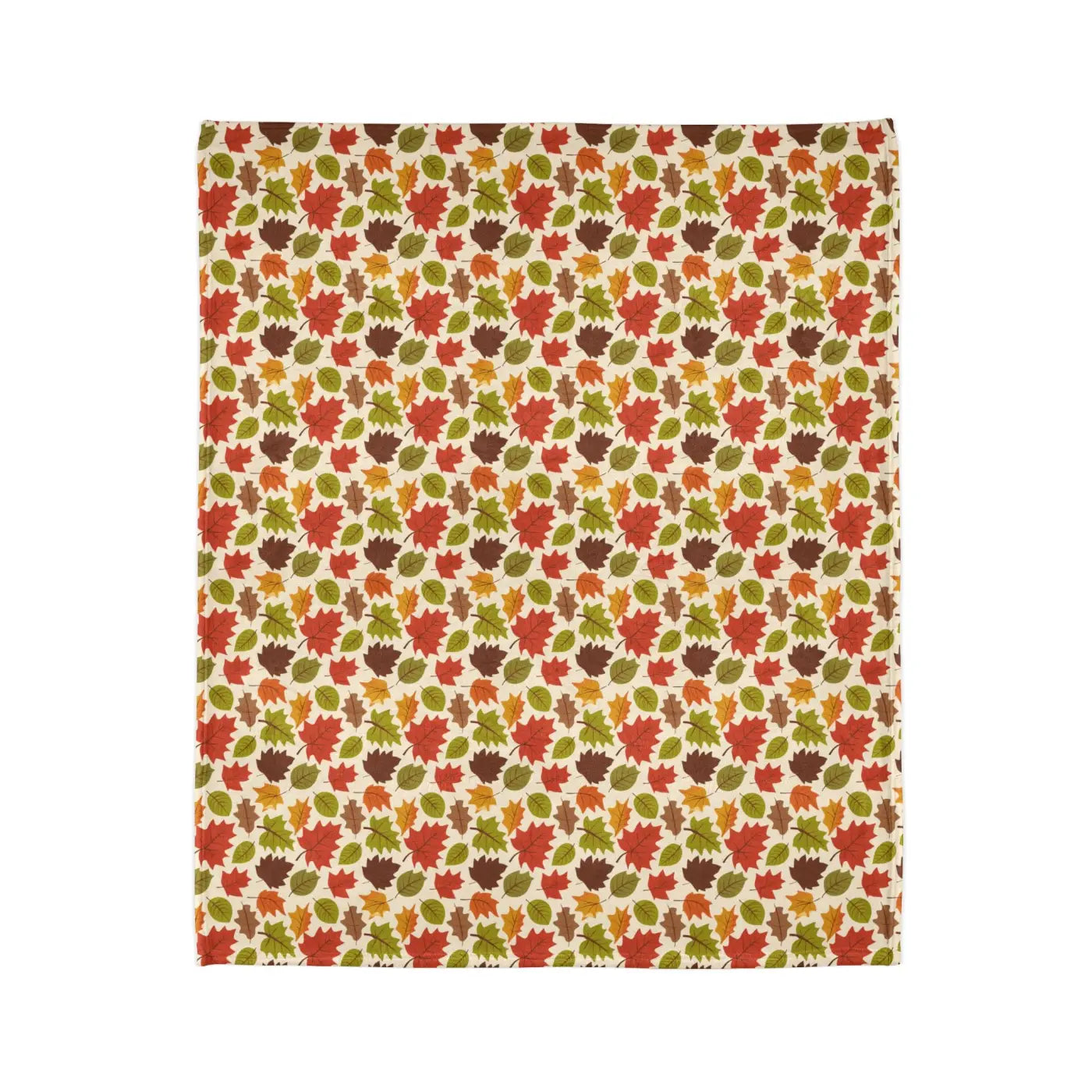 Cozy Minky Blanket - Autumn Leaves Design - DipaliZ