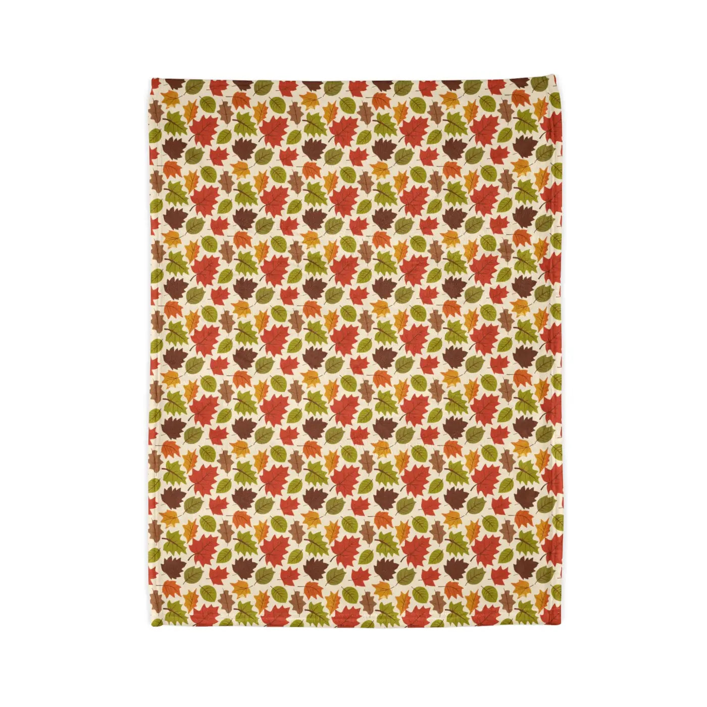 Cozy Minky Blanket - Autumn Leaves Design - DipaliZ