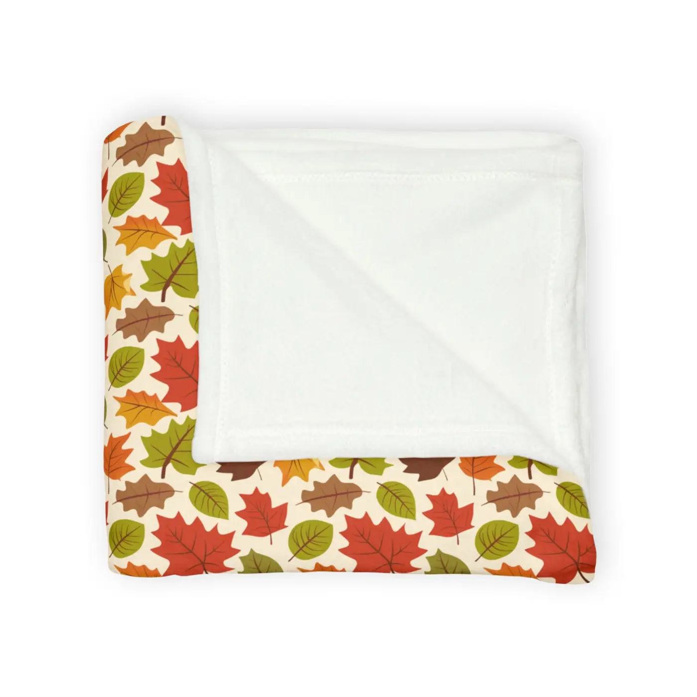Cozy Minky Blanket - Autumn Leaves Design - DipaliZ