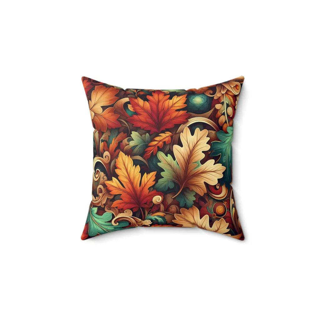 Vibrant Autumn Leaves Polyester Pillows - Double-Sided Print - DipaliZ