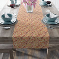 Floral Twill Table Runner - Dusty Rose Cottage Charm - DipaliZ