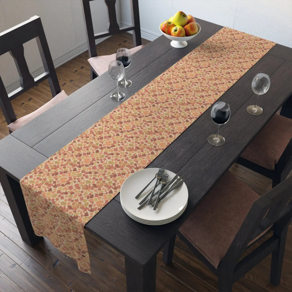 Floral Twill Table Runner - Dusty Rose Cottage Charm - DipaliZ