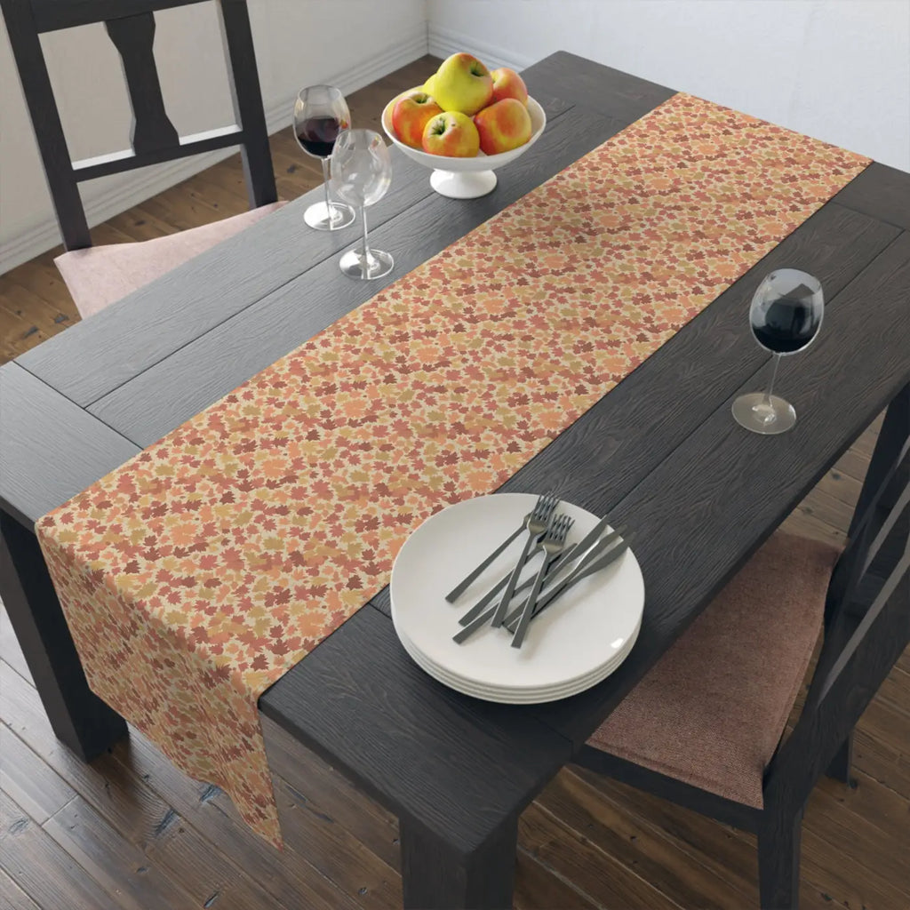 Floral Twill Table Runner - Dusty Rose Cottage Charm - DipaliZ