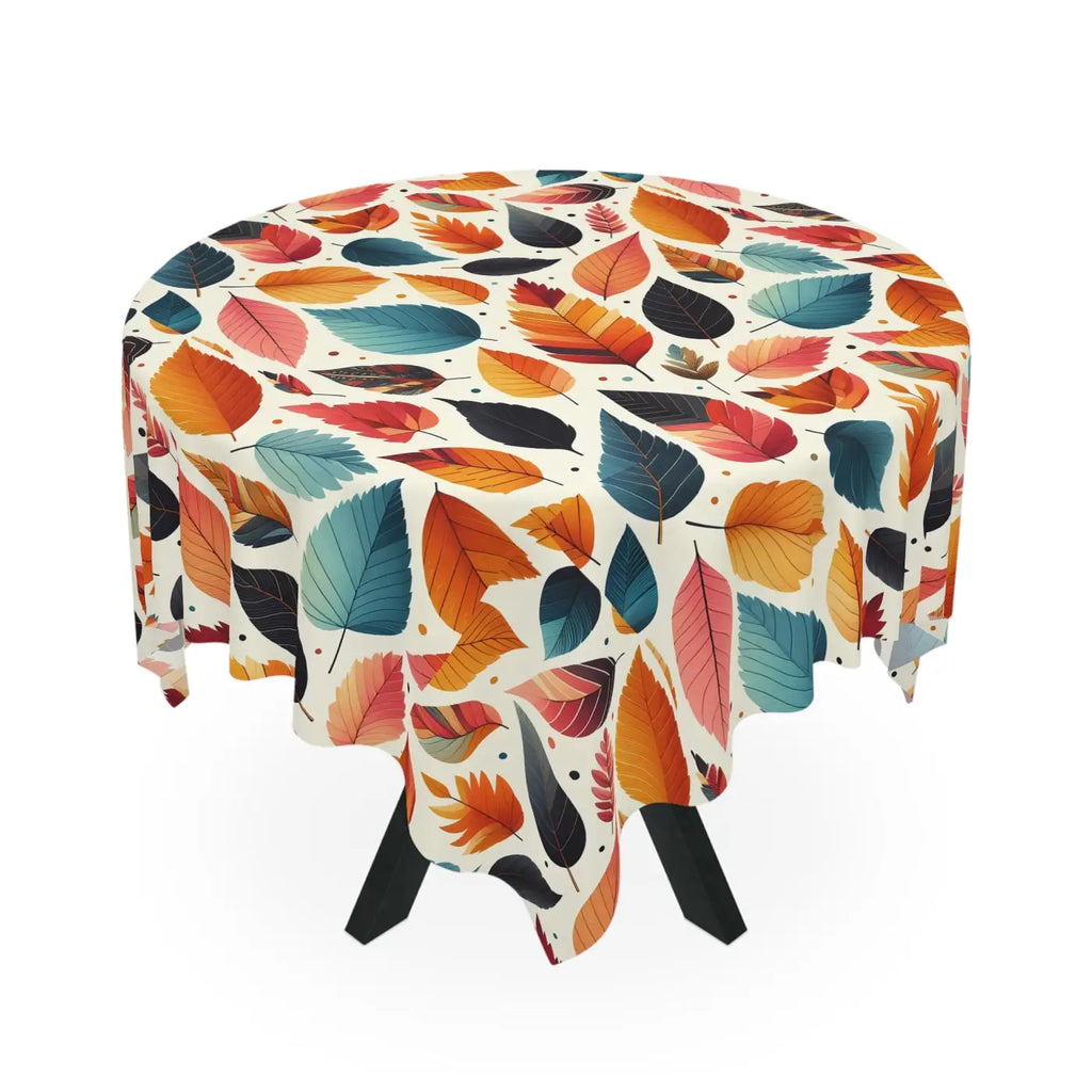 Autumn Leaves Tablecloth - Exquisite Fall Dining Design - DipaliZ
