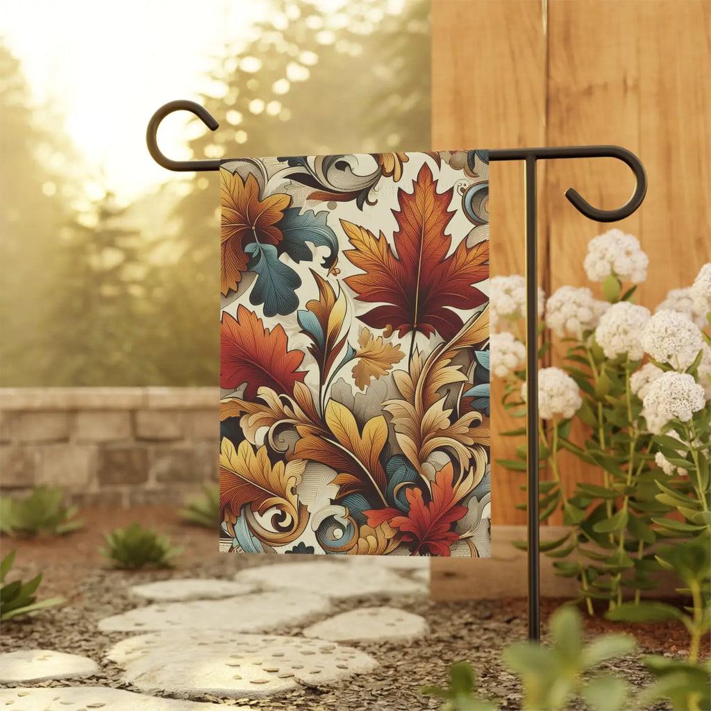 Autumn Leaves House Banner - Durable Poly Poplin-Canvas - DipaliZ