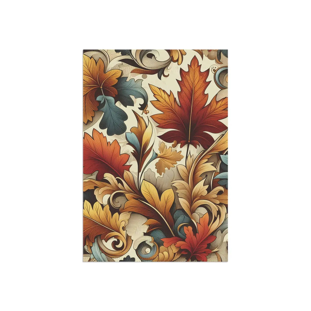 Autumn Leaves House Banner - Durable Poly Poplin-Canvas - DipaliZ