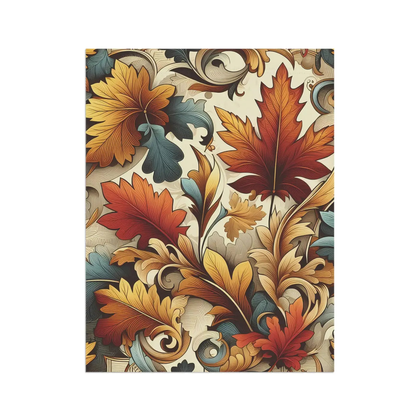Autumn Leaves House Banner - Durable Poly Poplin-Canvas - DipaliZ