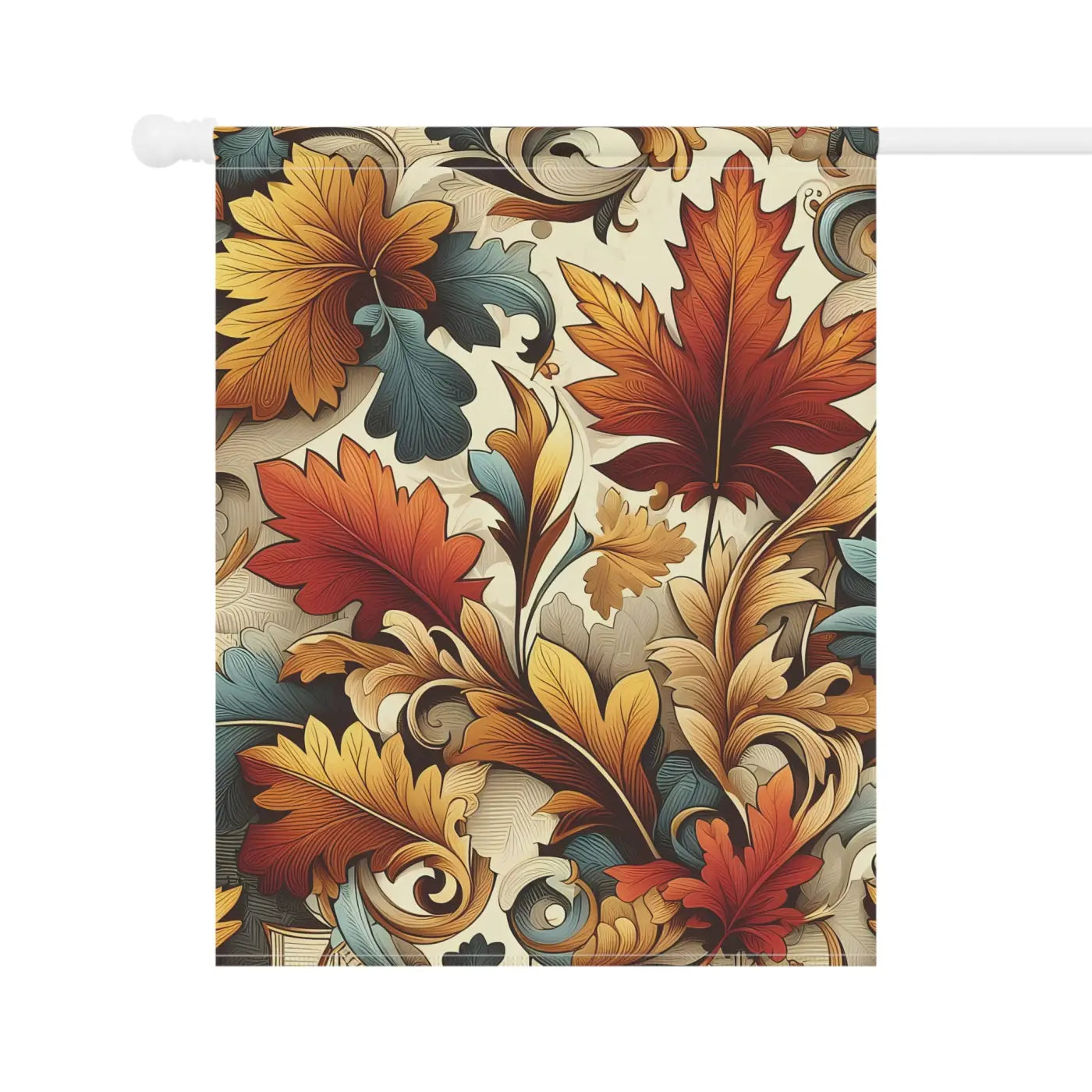 Autumn Leaves House Banner - Durable Poly Poplin-Canvas - DipaliZ