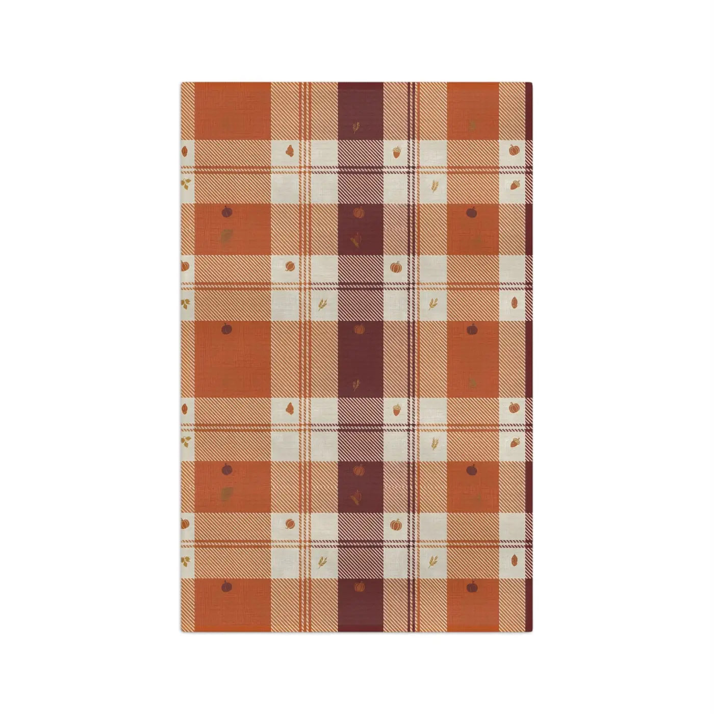 Autumn Plaid Microfiber Tea Towel - Quick-Dry Performance - DipaliZ