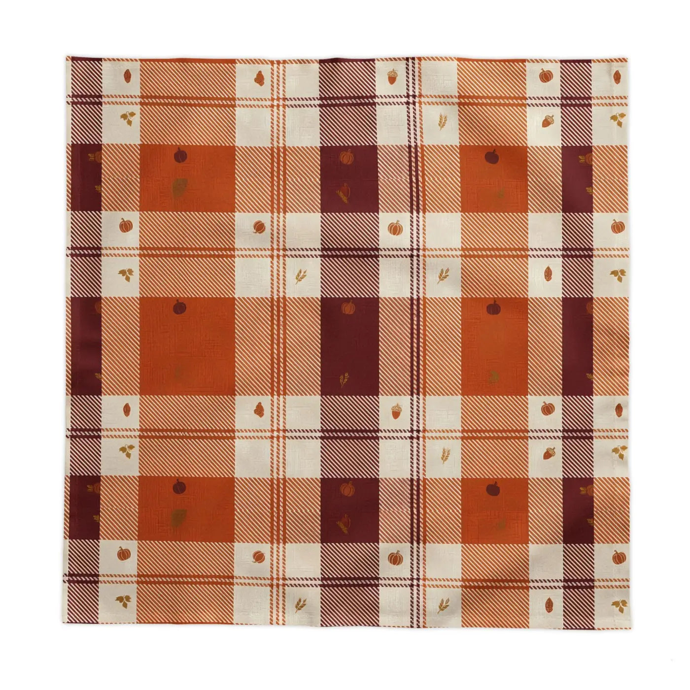Cotton Twill Tablecloth - Cozy Autumn Charm - DipaliZ