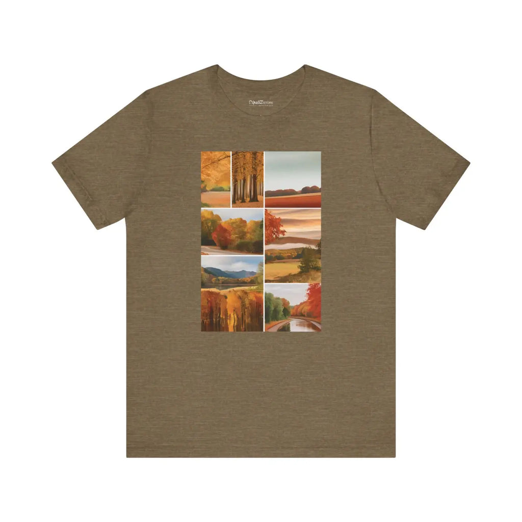 Autumn Scenery Unisex Jersey Short Sleeve Tee - Fall Vibes - DipaliZ