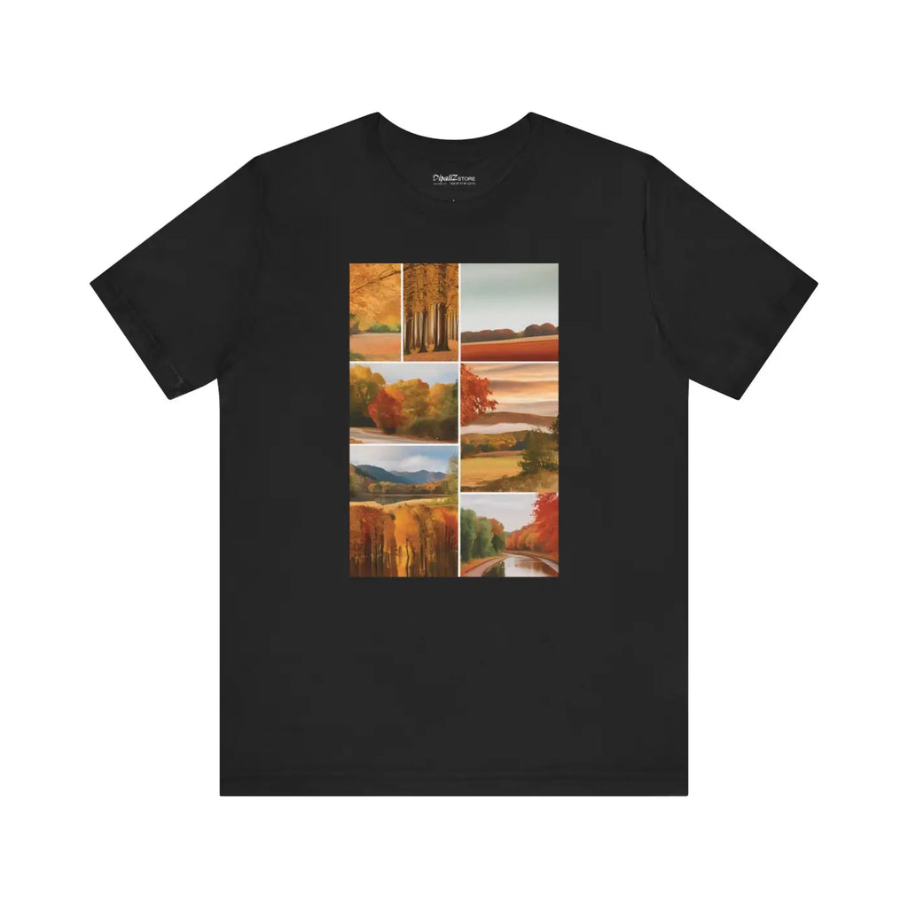 Autumn Scenery Unisex Jersey Short Sleeve Tee - Fall Vibes - DipaliZ