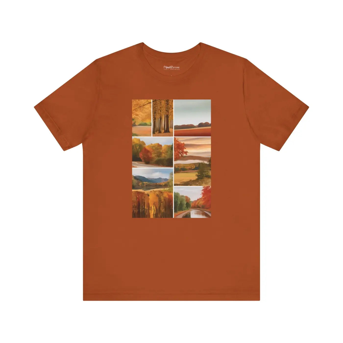 Autumn Scenery Unisex Jersey Short Sleeve Tee - Fall Vibes - DipaliZ