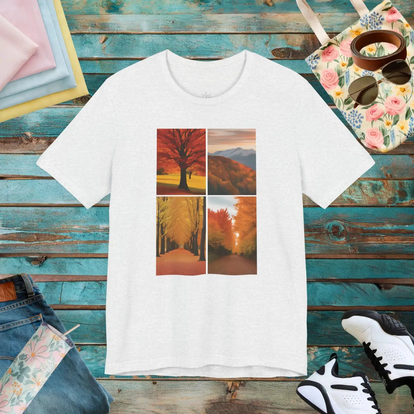 Autumn Vibes Unisex Jersey Short Sleeve Tee - Fall Comfort - DipaliZ