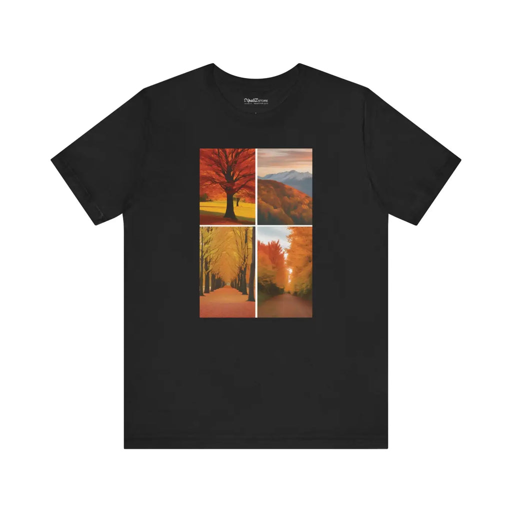 Autumn Vibes Unisex Jersey Short Sleeve Tee - Fall Comfort - DipaliZ