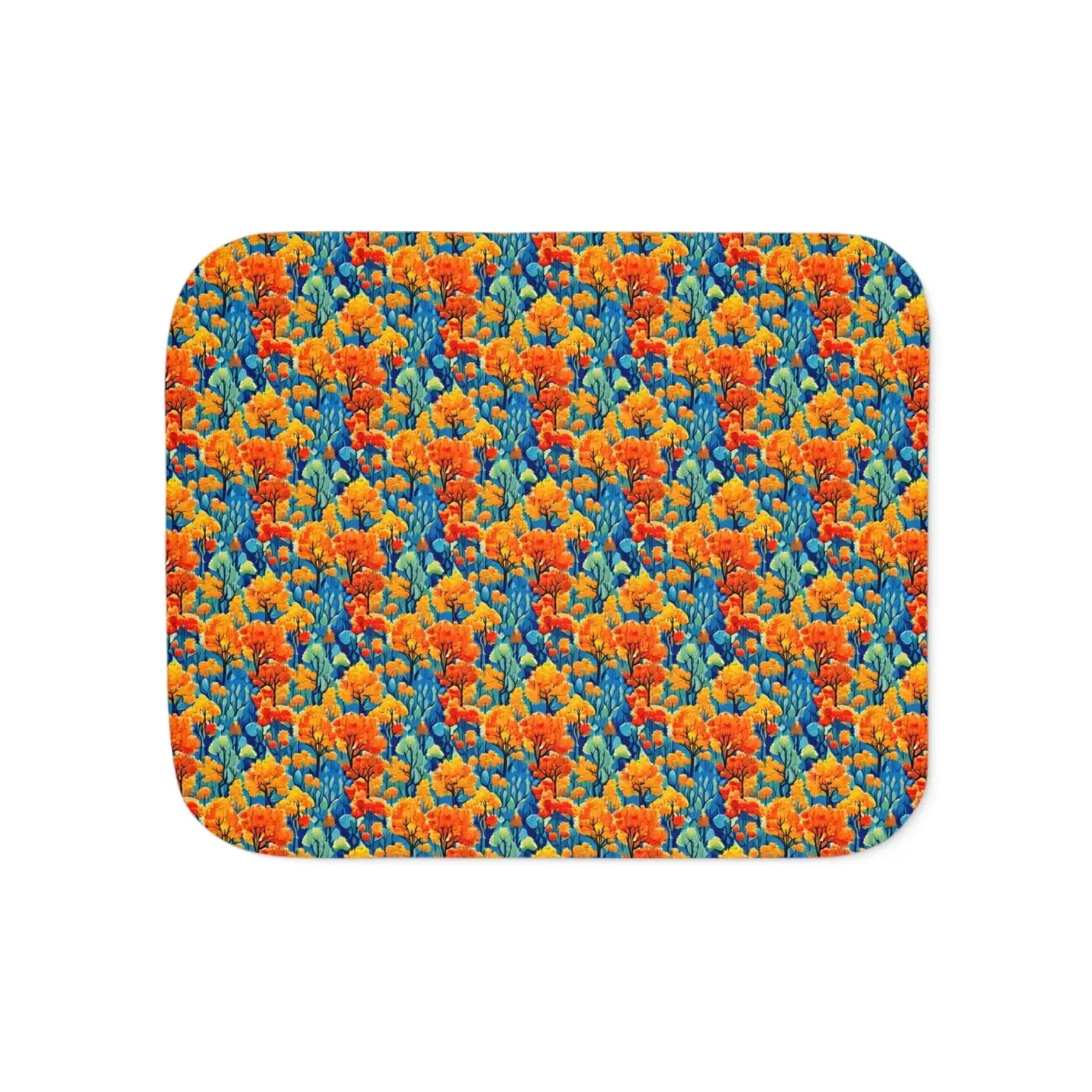 Cozy Blanket - Autumn Trees Pattern for Fall Nights - DipaliZ