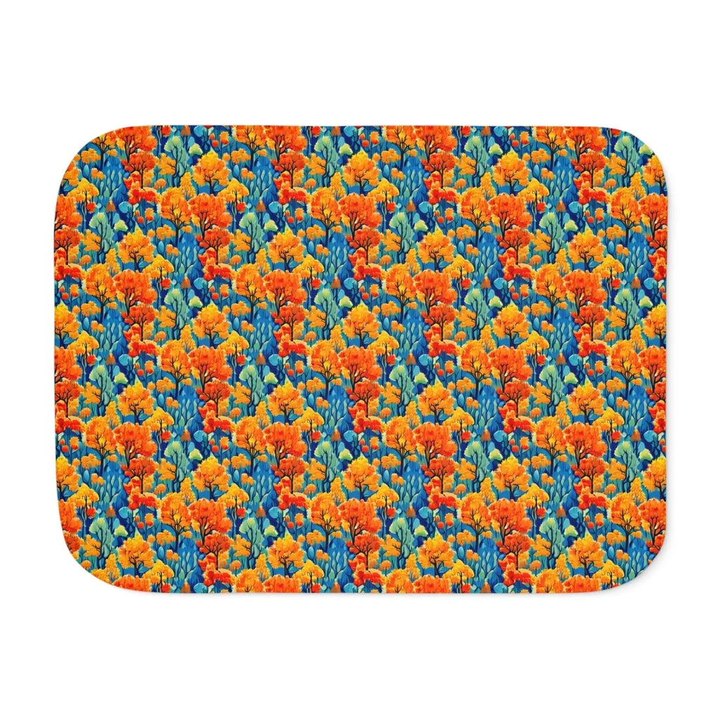 Cozy Blanket - Autumn Trees Pattern for Fall Nights - DipaliZ