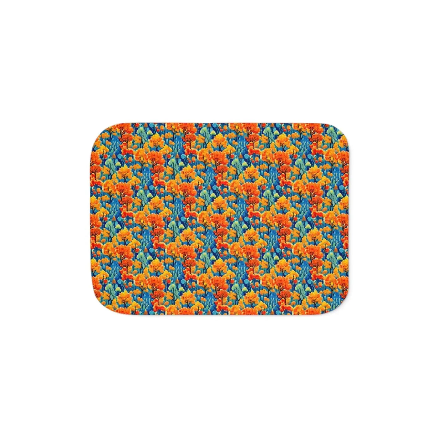 Cozy Blanket - Autumn Trees Pattern for Fall Nights - DipaliZ