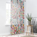 Autumn Trees Window Curtain - Colorful Leaves Design - DipaliZ