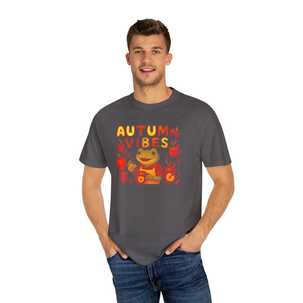 Autumn Vibes Frog Tee - Cozy Fall Fashion - DipaliZ